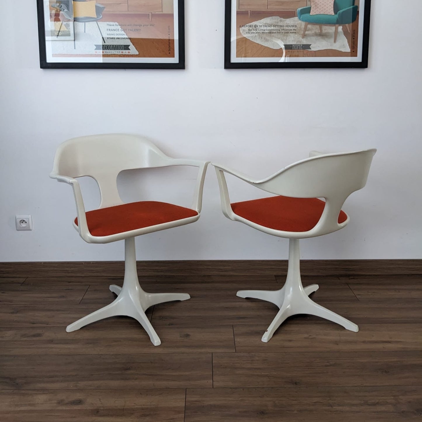 Table et chaises Space Age par Konrad Schäfer pour Lübke 1969