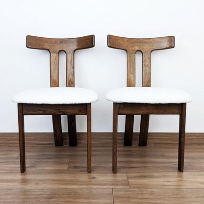 6 chaises T design scandinave