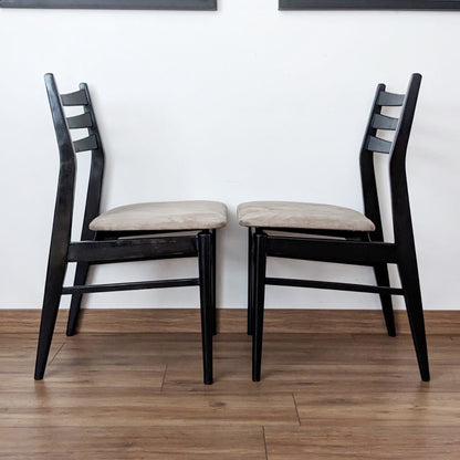 Lot de 4 chaises des années 60