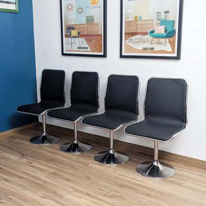 Lot de 4 chaises des années 70