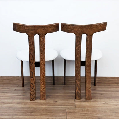 6 chaises T design scandinave