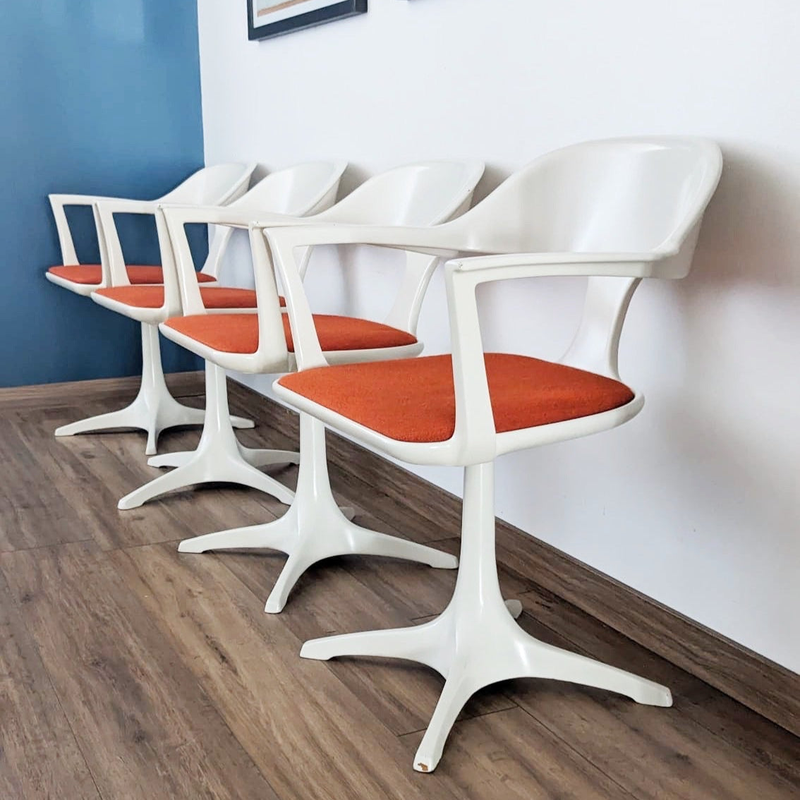 Table et chaises Space Age par Konrad Schäfer pour Lübke 1969