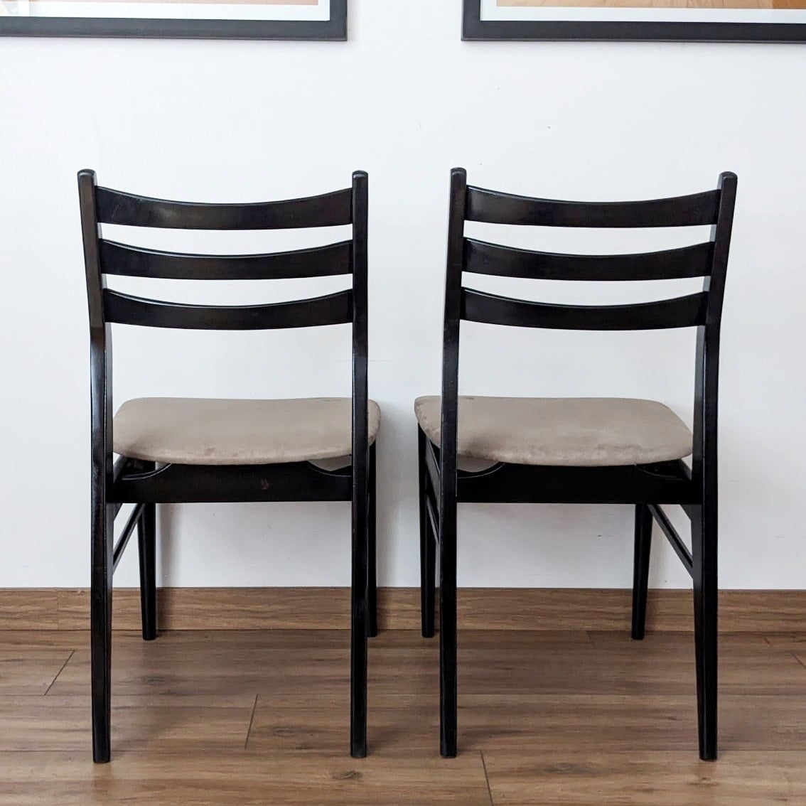 Lot de 4 chaises des années 60