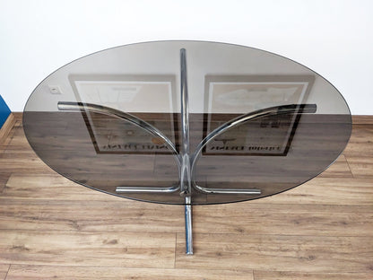 Table ovale de salle à manger Space Age