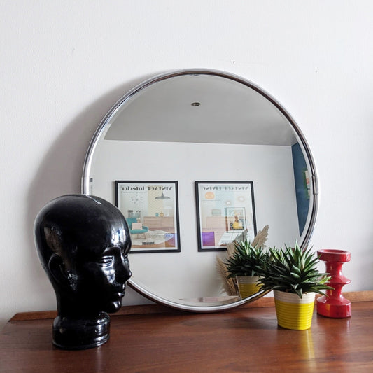 Miroir rond Space Âge