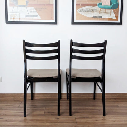 Lot de 4 chaises des années 60