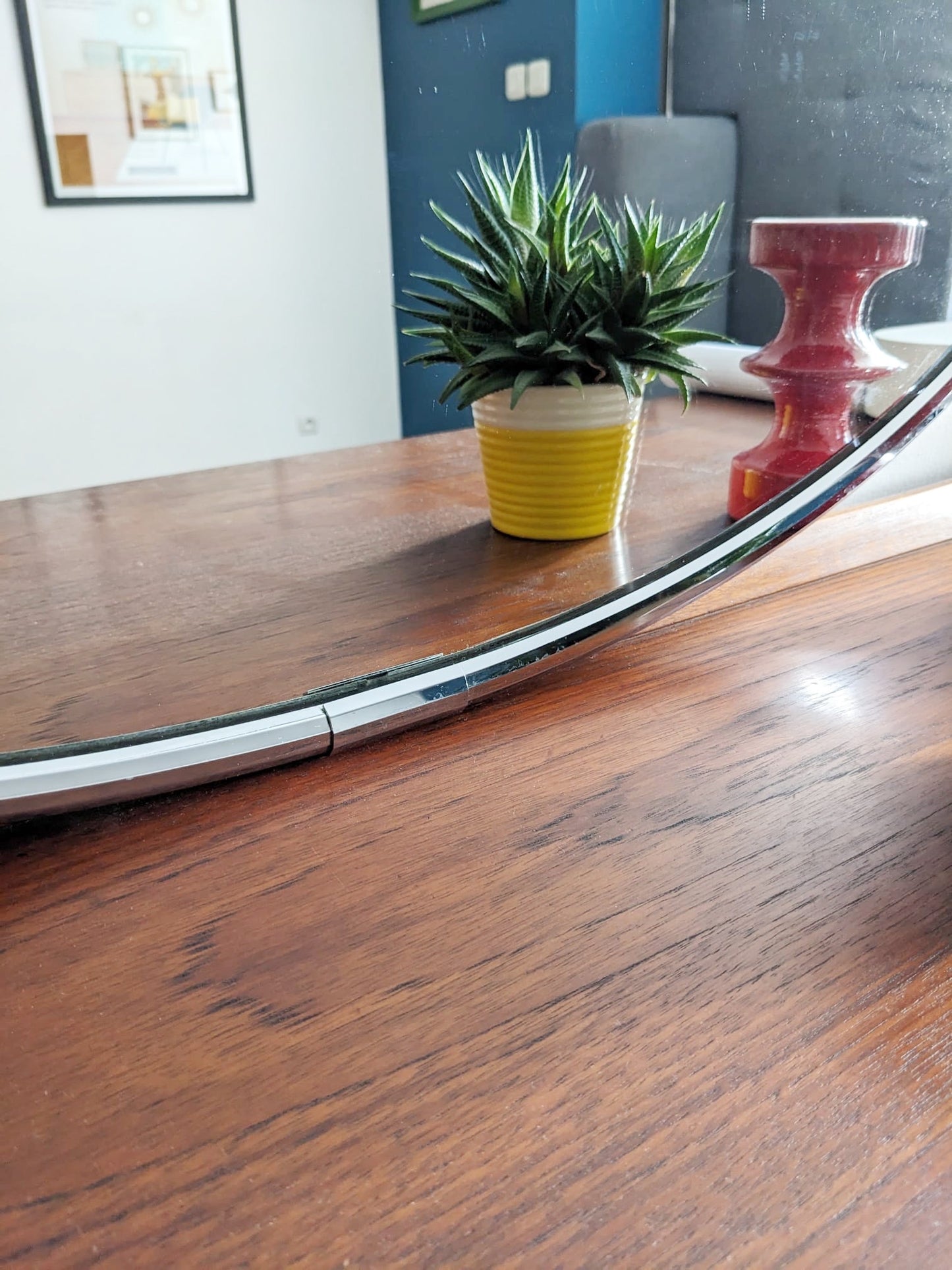 Miroir ovale Space Âge
