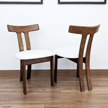 6 chaises T design scandinave