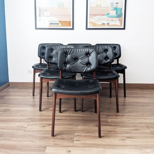 6 chaises des années 70