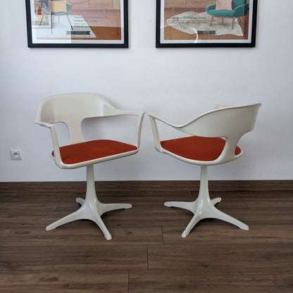 Table et chaises Space Age par Konrad Schäfer pour Lübke 1969
