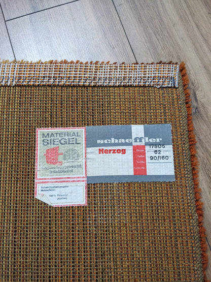 Tapis orange vintage des années 70