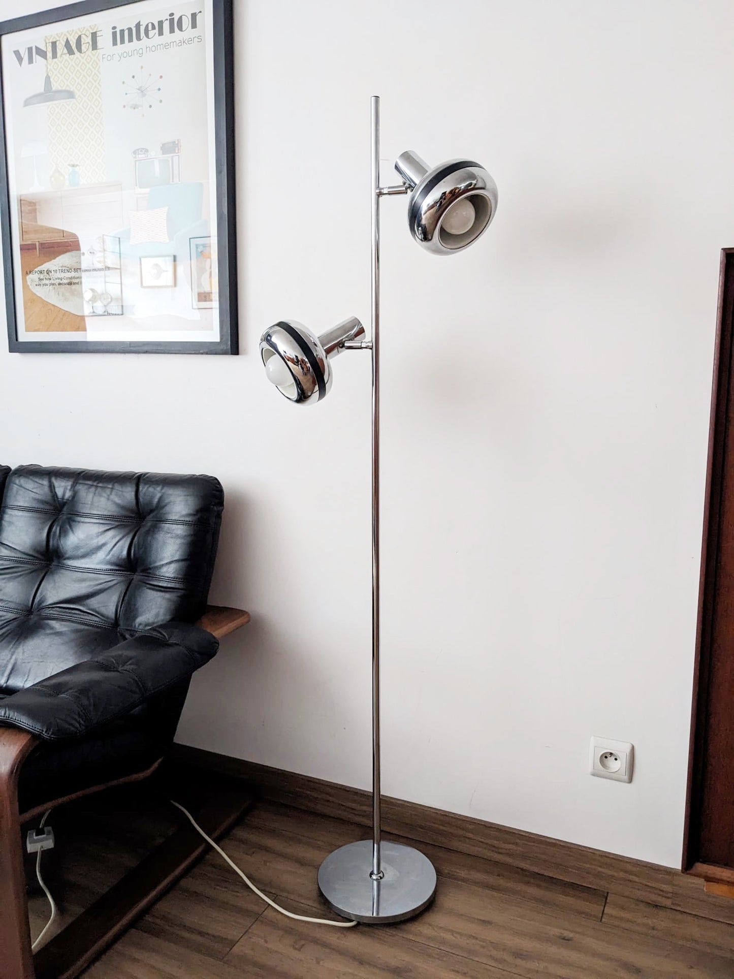 Lampadaire design des années 70
