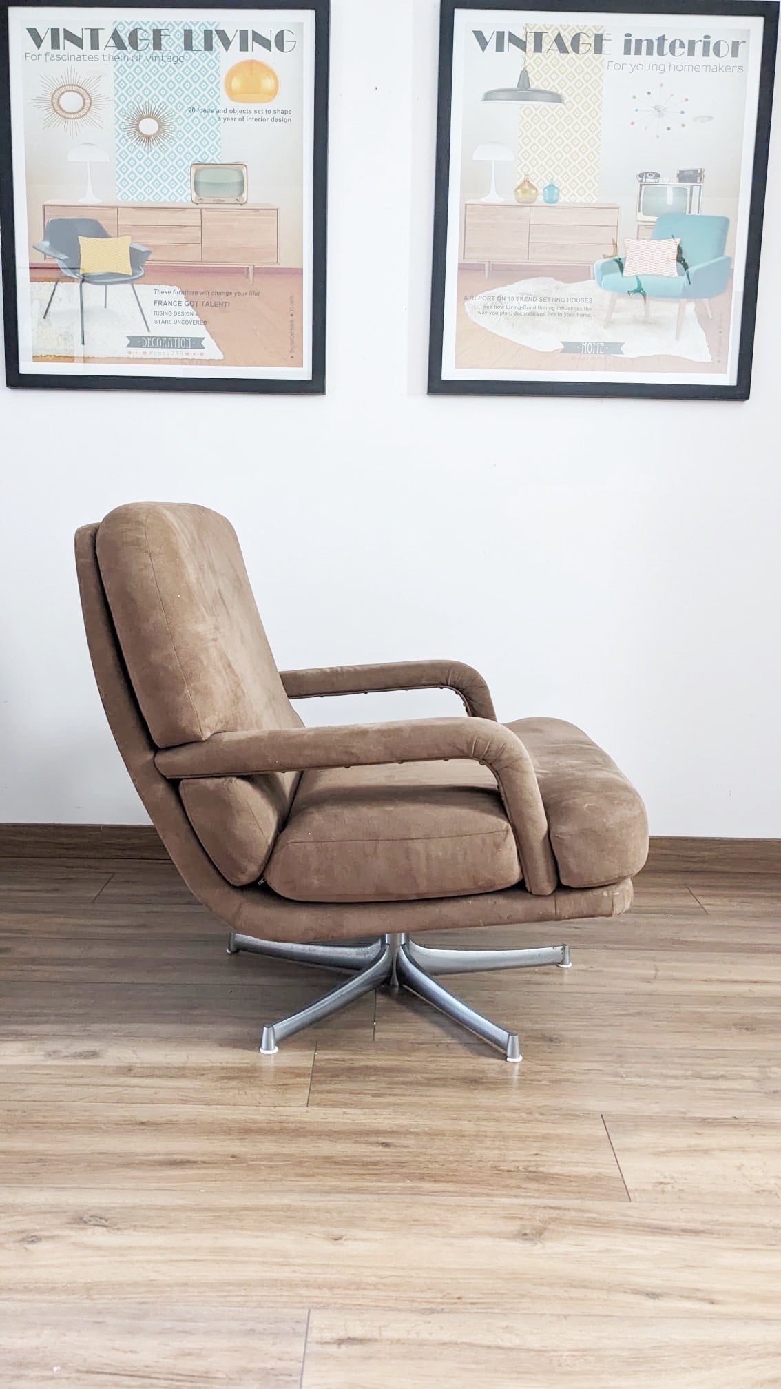 Fauteuil vintage modèle "Don" Walter Knoll & Bernd Münzebrock